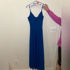 royal blue prom dress